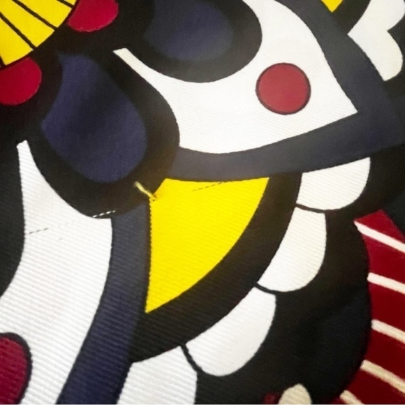 Batik Elephant Shawl Orange Pashmina Mod Colorful Indian Boho Festival Light - Picture 9 of 10